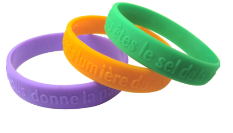 Embossed Wristbands