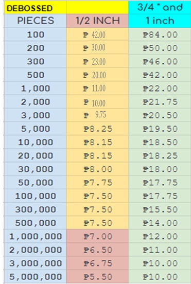 DEBOSSED NO PRINT JULY 2022